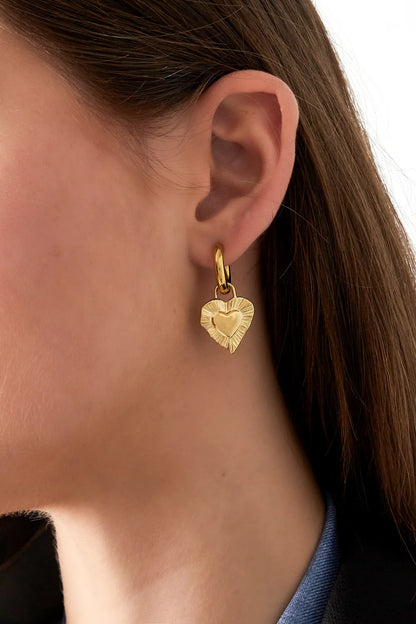 Give me love oorbellen goud