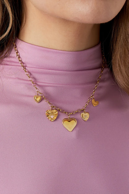 Heart's desire ketting zilver