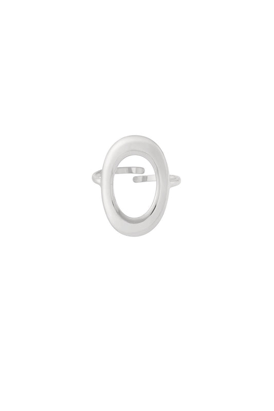 Ovale ring zilver