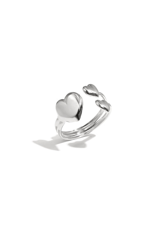 Triple the Love ring zilver