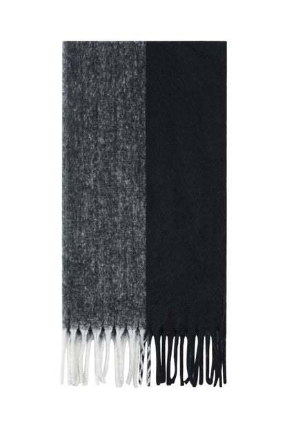 Wintersjaal Gemengde Kleuren Zwart