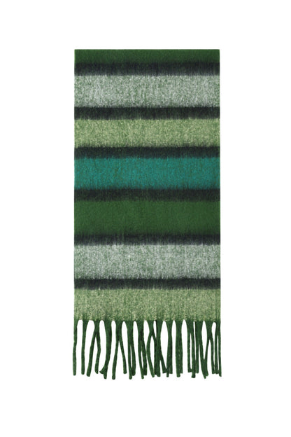 Basic herfstsjaal groen