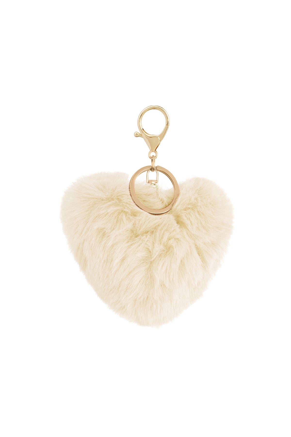 Sleutelhanger heart to fluff gebroken wit