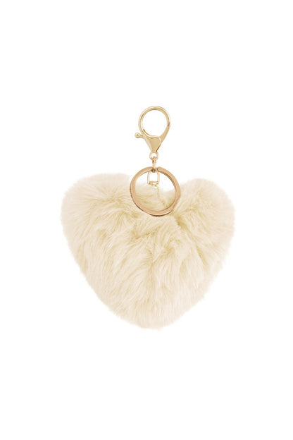 Sleutelhanger heart to fluff gebroken wit