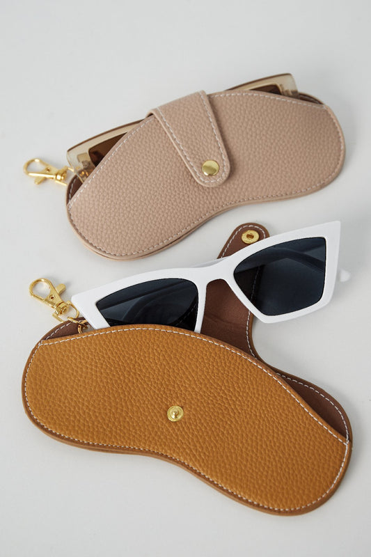 Zonnebrillenhoesje clip-on bruin
