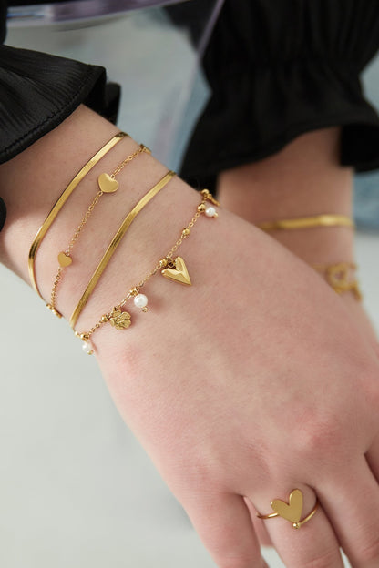 Lucky love armband zilver