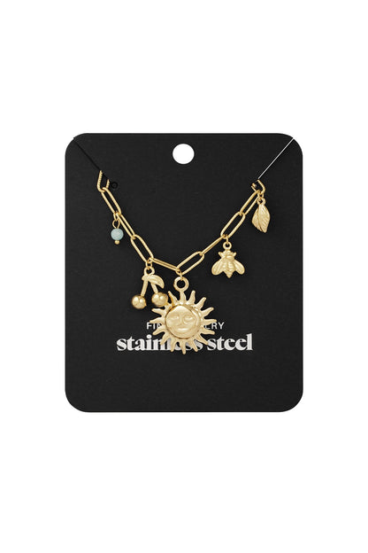 Sunny delight bedelketting goud