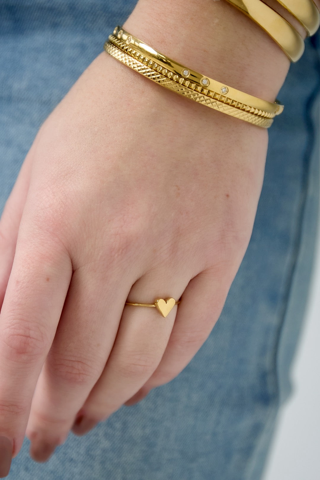 Little Heart ring goud