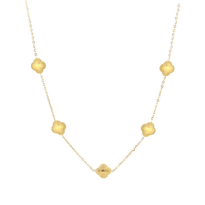 Klavers ketting goud