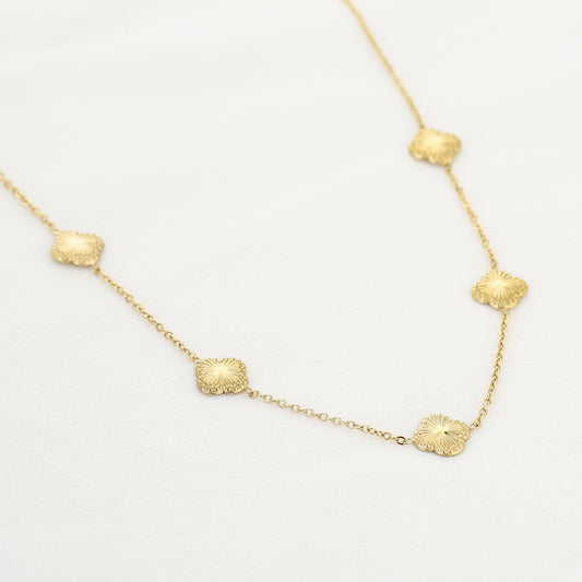 Klavers ketting goud