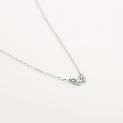 Vlinder ketting zilver