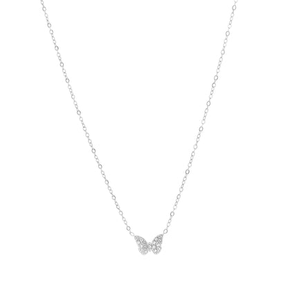 Vlinder ketting zilver