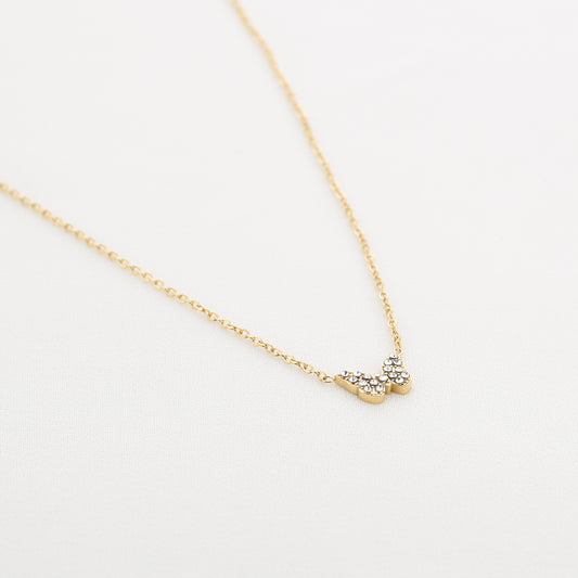 Vlinder ketting goud