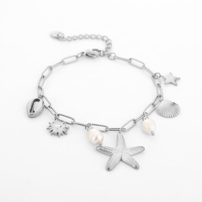 Bedel armband zilver