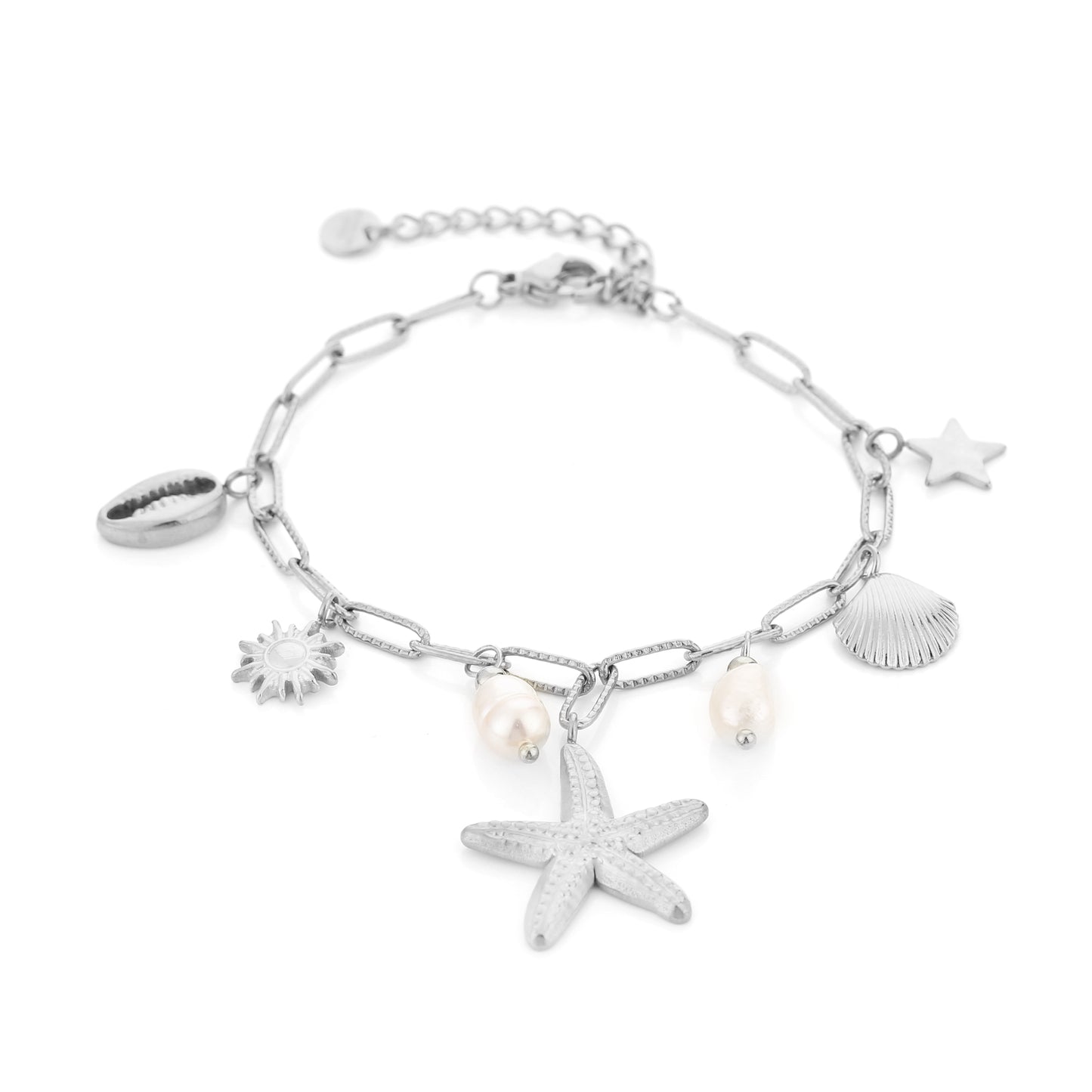 Bedel armband zilver