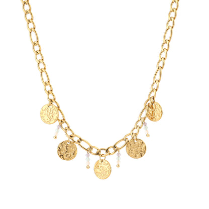 Statement coins bedel ketting goud