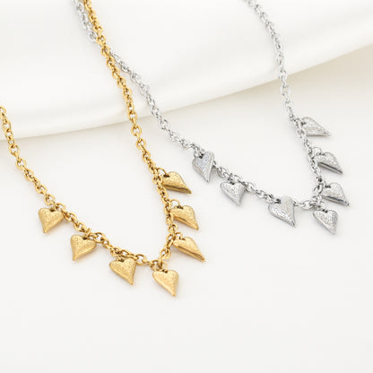 Hartjes bedel ketting goud