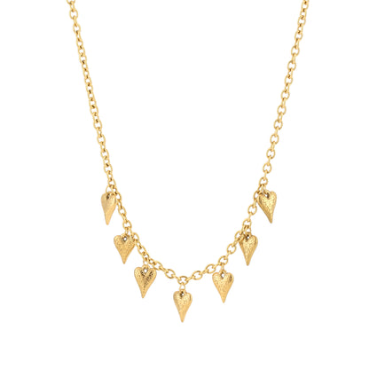 Hartjes bedel ketting goud