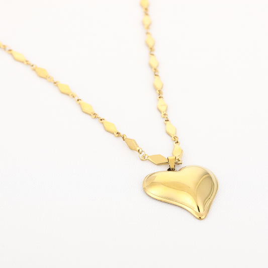 Luxe ketting met XL hart