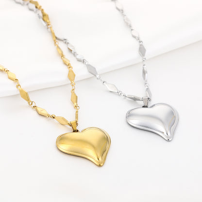Luxe ketting met XL hart