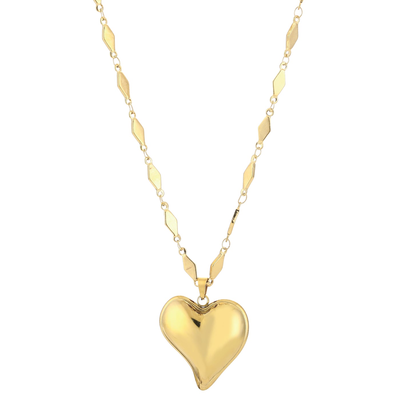 Lange XL hart ketting goud