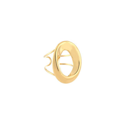 Grote cirkel ring goud