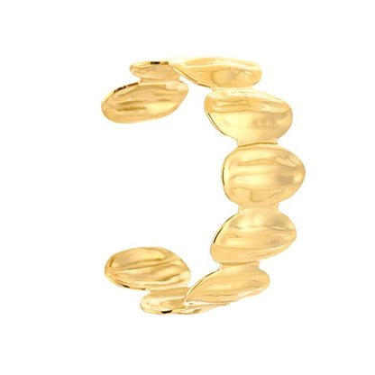 Ovalen bangle armband goud