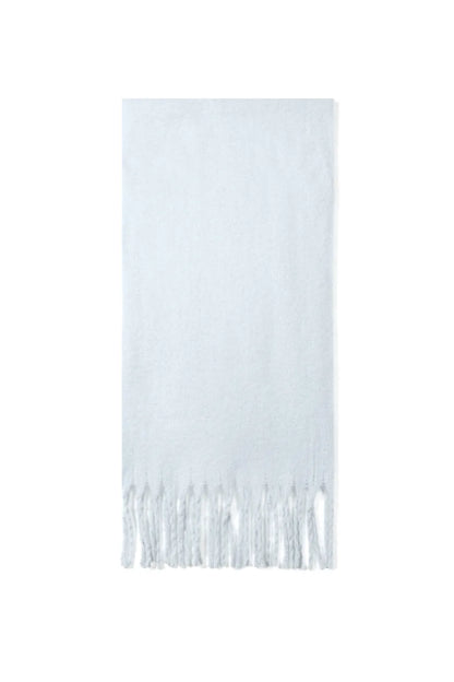 Kleurrijke wintersjaal babyblauw