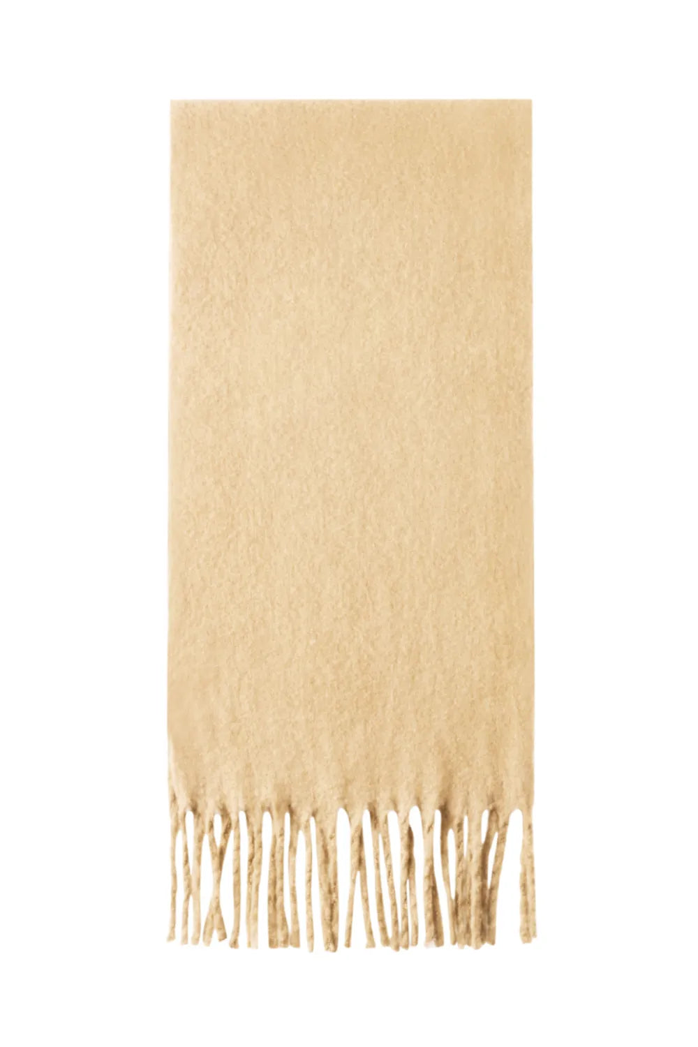 Kleurrijke wintersjaal khaki