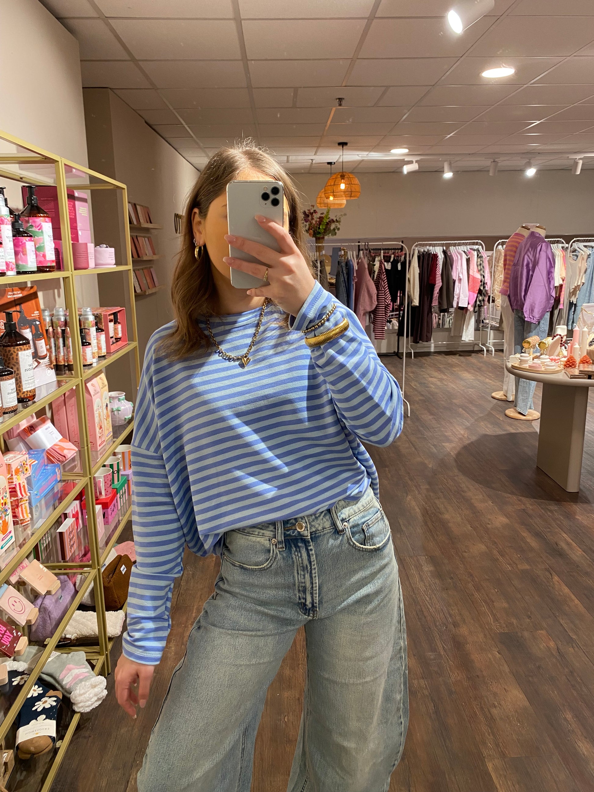 Trendy gestreept shirt voor het voorjaar.