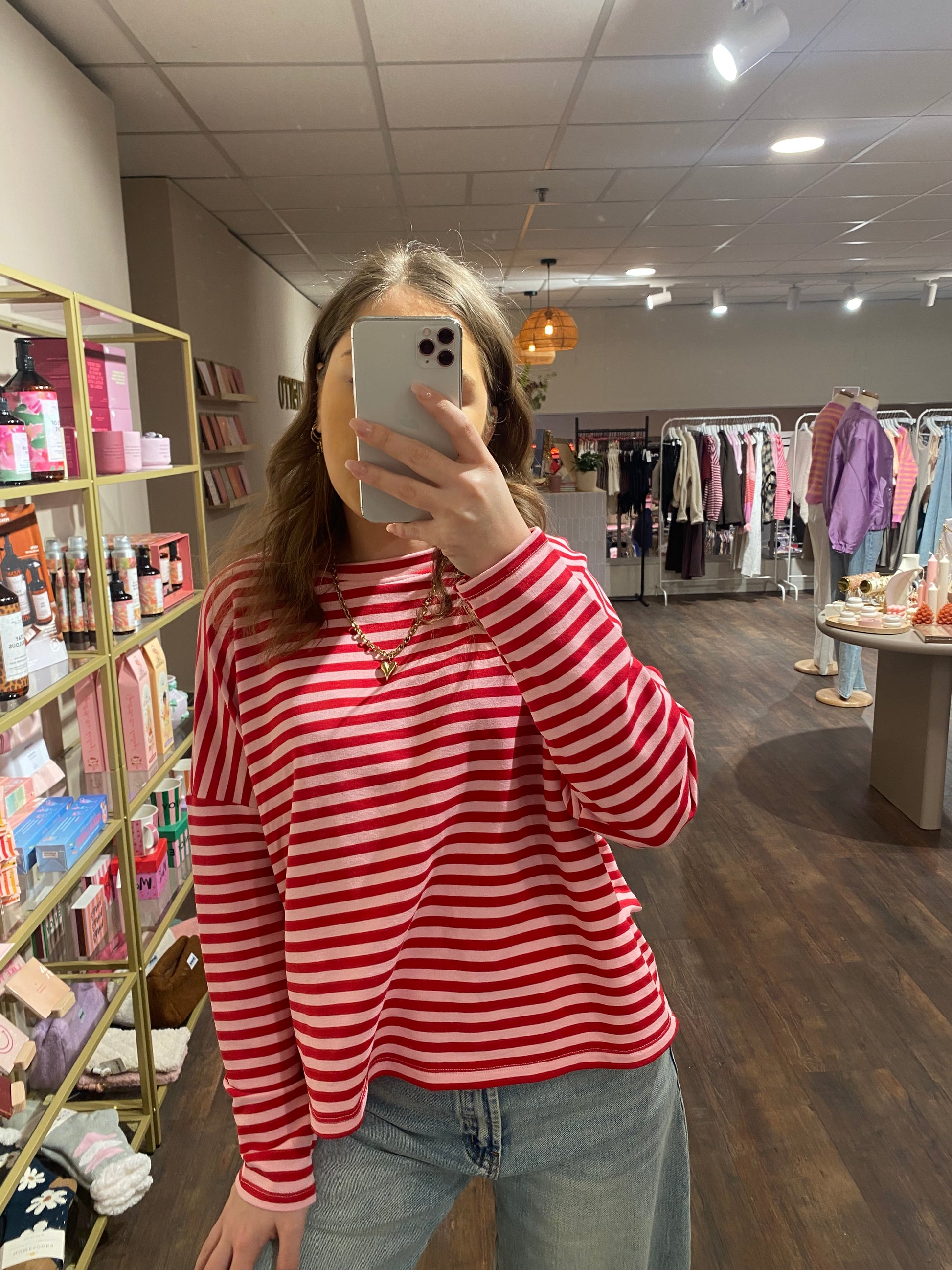 Trendy gestreepte top voor dames