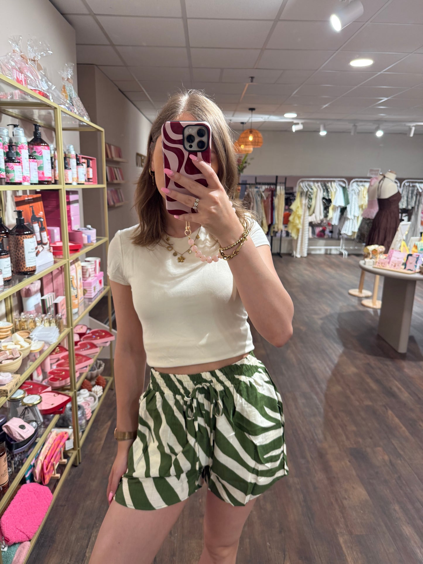 Comfortabel zomerbroekje met zebra dessin