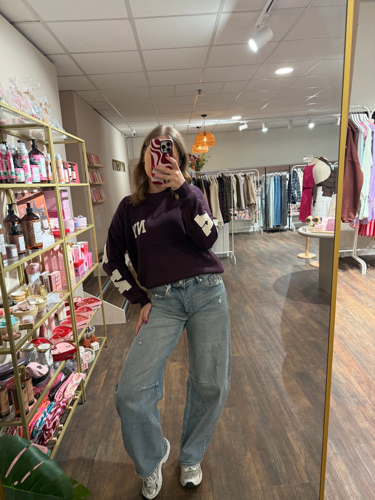 Trendy trui voor het najaar.  