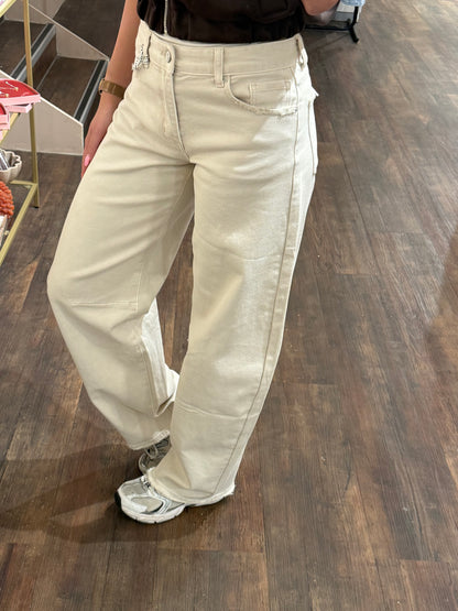 Trendy barrel fit jeans voor dames