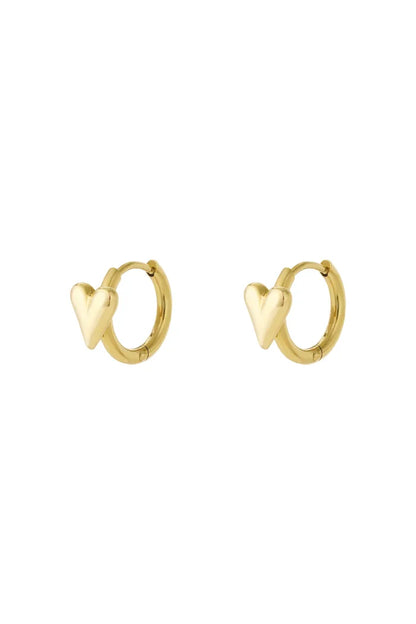 Mini hartjes oorbellen zilver