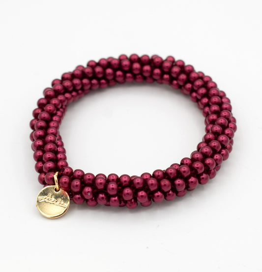 Elegante Stiekie Berry Pearl voor haar en pols 