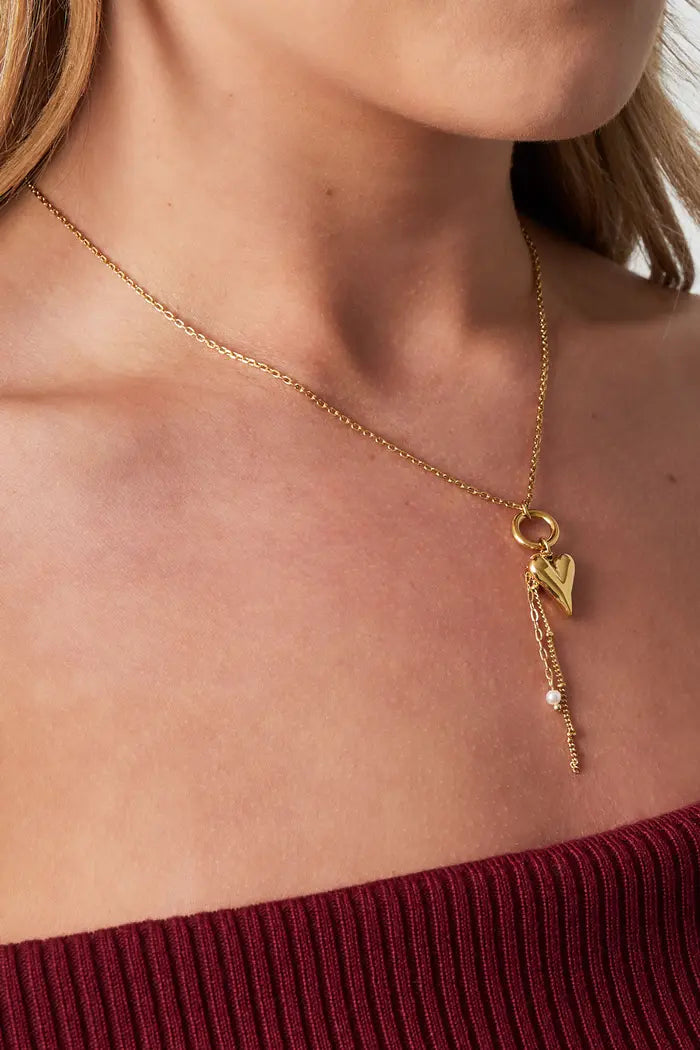Pure heart ketting zilver