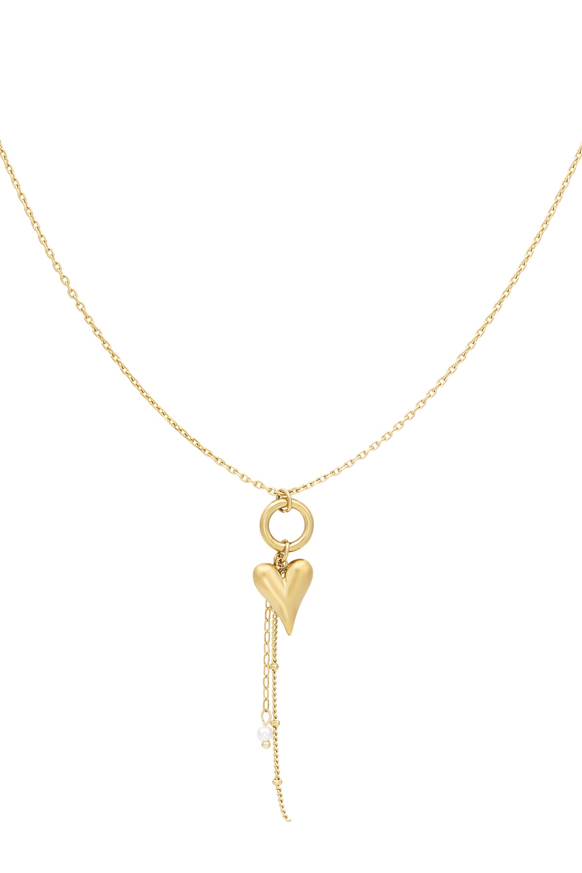Pure heart ketting goud