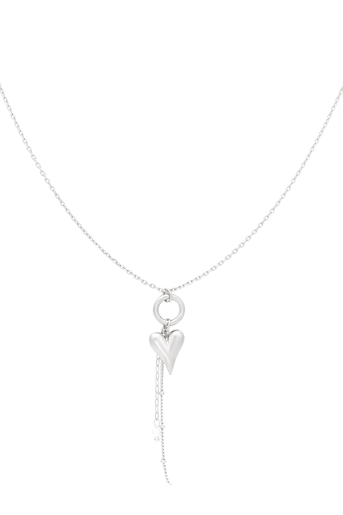 Pure heart ketting zilver