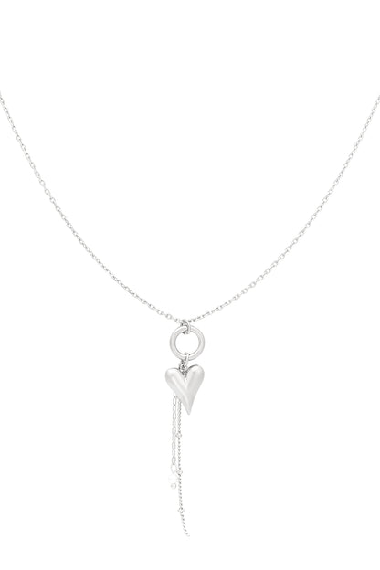 Pure heart ketting zilver
