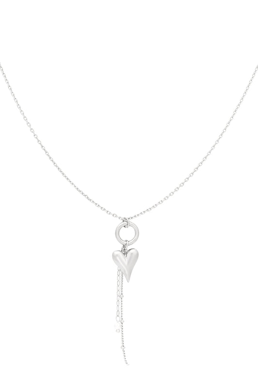 Pure heart ketting zilver