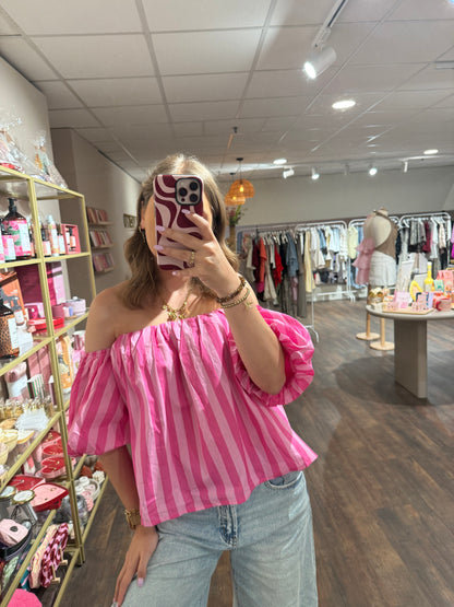 Trendy gestreepte top voor de zomer