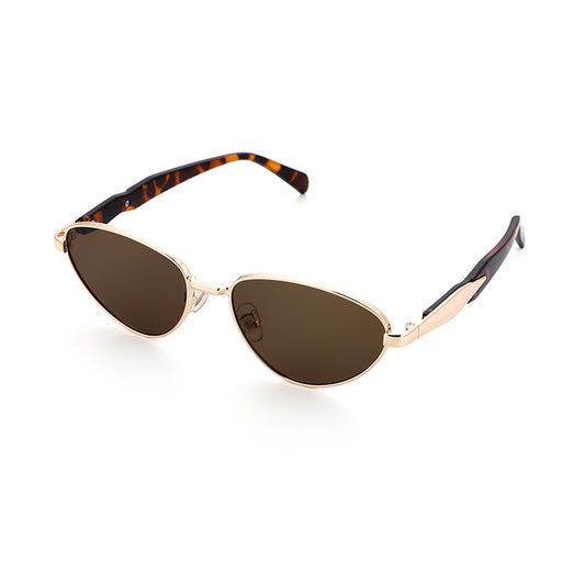 Zonnebril - Ovaal Cat Eye Goud Leopard