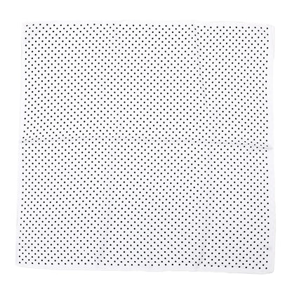 Zomersjaal polkadot wit