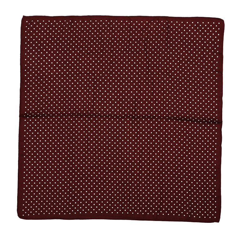 Zomersjaal polkadot bordeaux