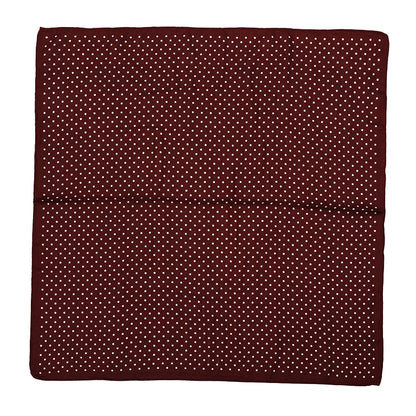 Zomersjaal polkadot bordeaux
