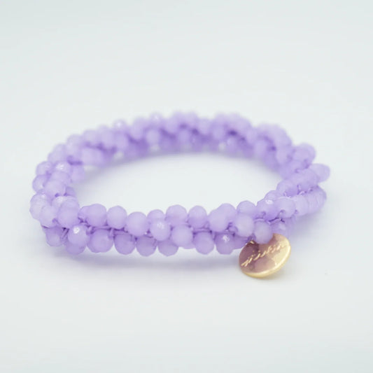 Stiekie Slim Dark Lavender - Kralen Haarelastiek & Armband