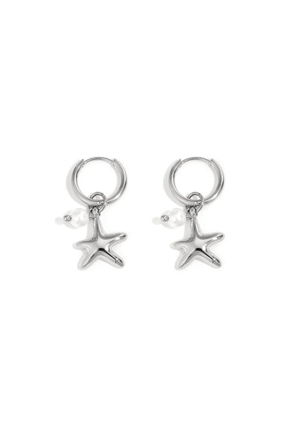 Star of the sea oorbellen zilver