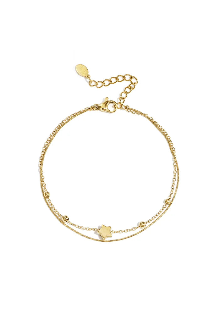 Sterrennacht armband goud