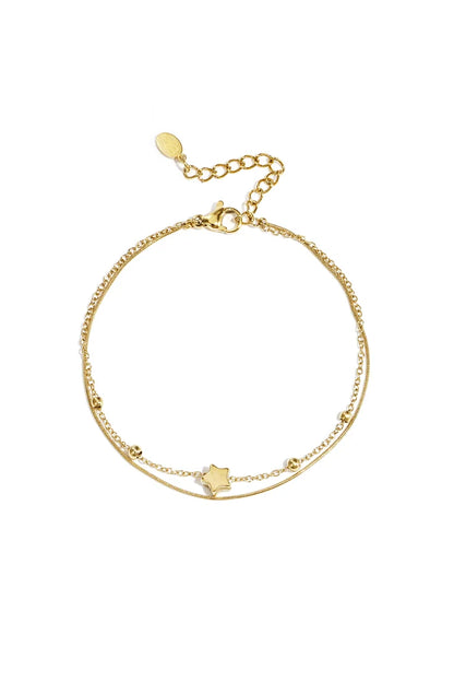 Sterrennacht armband goud